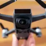 Drone with camera end view