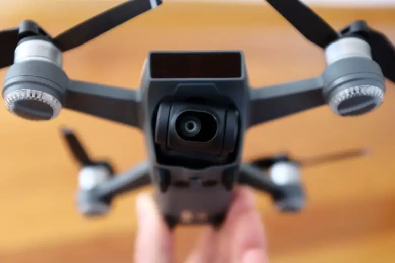 Drone camera end view