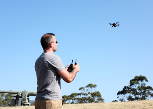 How to fly a drones - me Flying in field