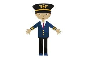 beginner drone pilot in pilots uniform