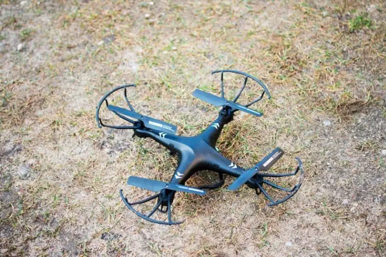how drones work - drone on grass