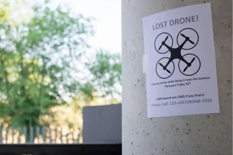 poster of missing drone