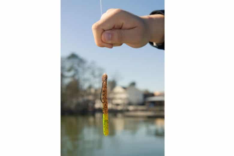 preparing drone for fishing